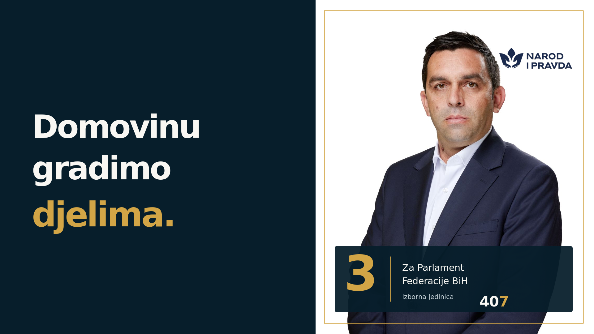 Ahmed Kulanić – Domovinu gradimo djelima
