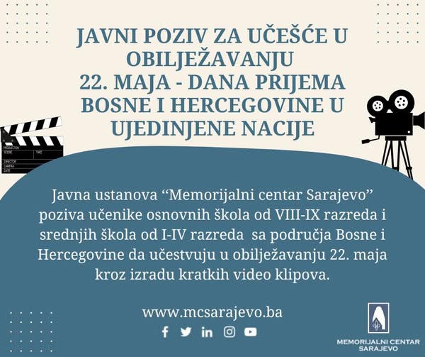 Učestvujte u obilježavanju Dana prijema BiH u UN
